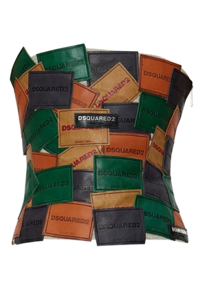 DSQUARED2 x Bettter patchwork strapless top - Green
