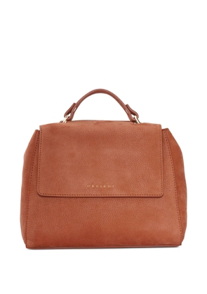 Orciani top-handle leather shoulder bag - Brown
