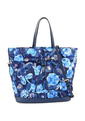 Louis Vuitton Pre-Owned 2013 Limited Edition Monogram Nylon Ikat Noefull MM bucket bag - Blue