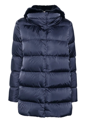 Herno layered-detail coat - Blue