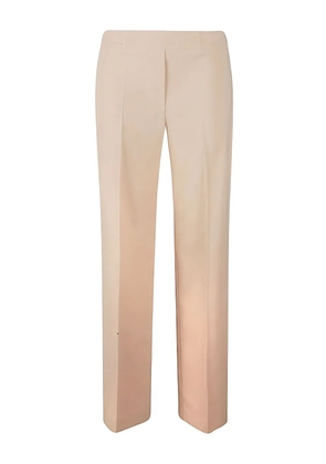D.Exterior centre-crease tailored trousers - Neutrals