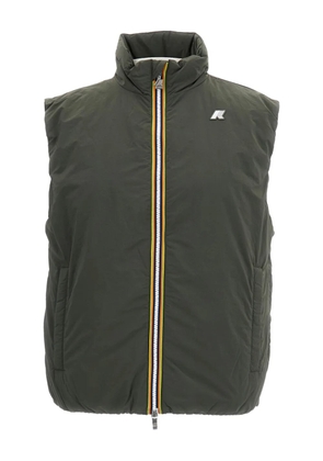 K-Way logo-patch gilet - Green