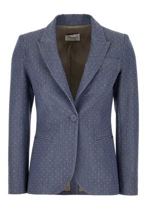 POST SCRIPTUM polka dot blazer - Blue