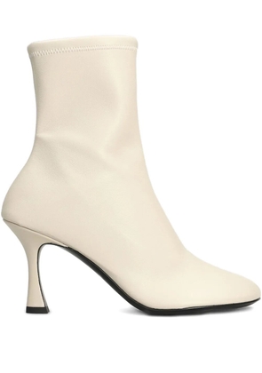 3juin sock-fit leather boots - Neutrals