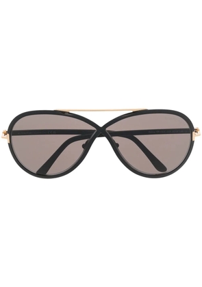 TOM FORD Eyewear round-frame oversize sunglasses - Black