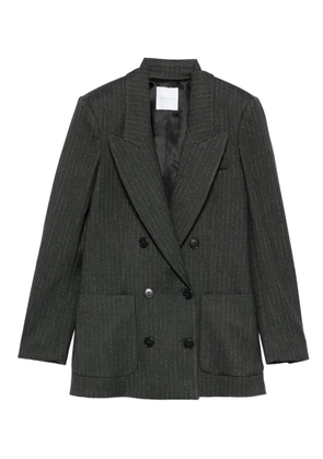 Cenere GB pinstriped double-breasted blazer - Grey