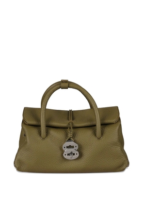 Zanellato small Dott roll-top handle tote bag - Green