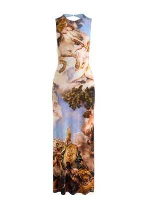 alice + olivia open back sleeveless maxi dress - Neutrals