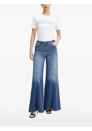 Just Cavalli crystal-embellished T-shirt - White