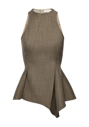 Magda Butrym peplum blouse - Brown