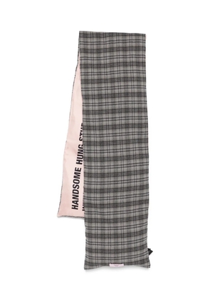 Martine Rose padded check scarf - Grey