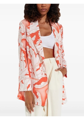 MYSTIQUE jungle-print jacket - Orange