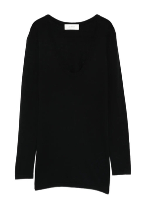 Lisa Yang Amalea scoop-neck top - Black