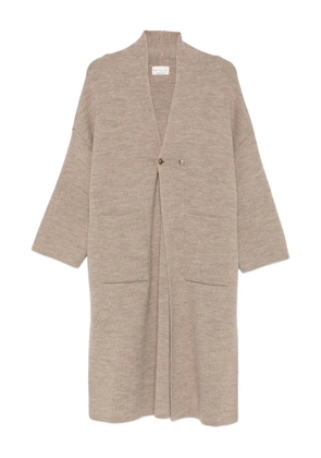 Ma'ry'ya drop-shoulder coat - Neutrals