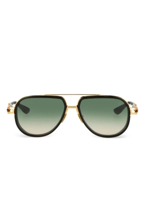 Luxury Supply Vastik gold-detail acetate sunglasses - Black
