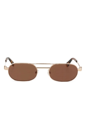Off-White Eyewear round-frame double-bridge sunglasses - Gold
