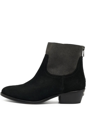 Zadig&Voltaire 2024 pre-owned suede zip ankle boots - Black