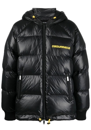 DSQUARED2 chest logo-print padded jacket - Black