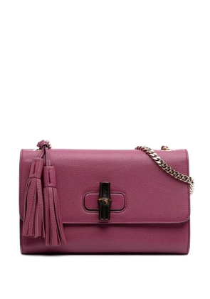 Gucci Pre-Owned 2016-2025 Medium Leather Miss Bamboo crossbody bag - Pink