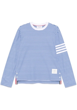 Thom Browne 4-Bar stripe long-sleeve T-shirt - Blue