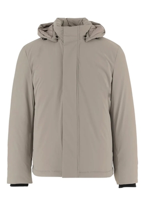 Woolrich detachable-hood short coat - Neutrals