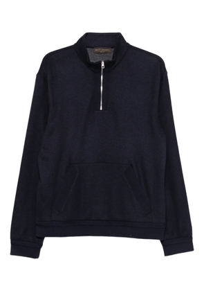 Brett Johnson half-zip sweater - Blue