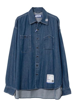 in･stru(men-tal). denim long-sleeve shirt - Blue