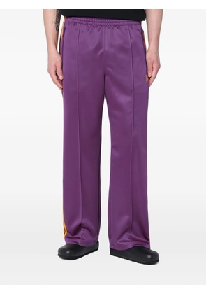 Needles butterfly-embroidered track pants - Blue