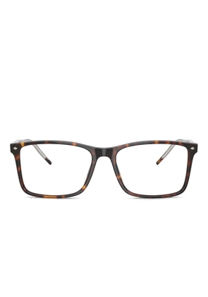 Giorgio Armani AR7258 rectangle-frame glasses - Brown