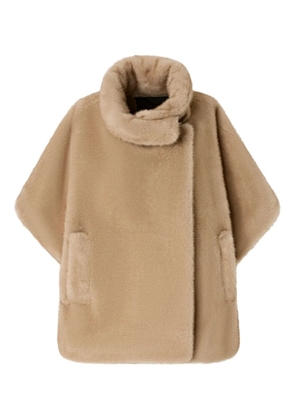 PINKO high-neck cape coat - Neutrals