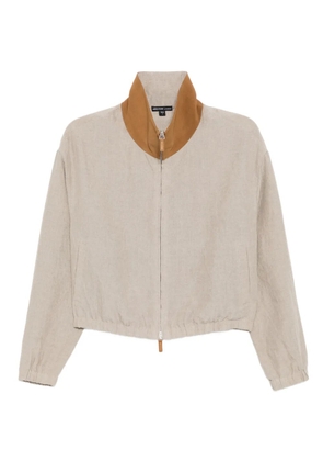 James Perse linen track jacket - Neutrals