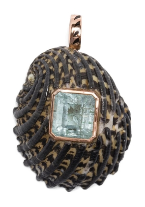 Dezso 18K rose gold Narita aquamarine pendant - Pink