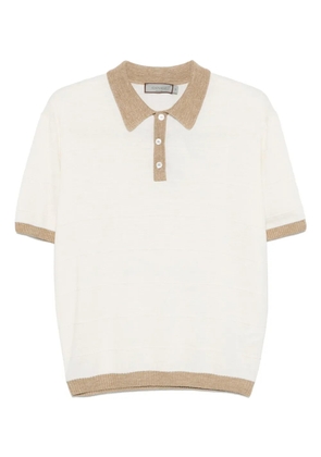 Canali textured polo shirt - Neutrals