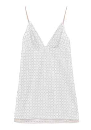 ROTATE BIRGER CHRISTENSEN beaded A-line mini dress - Neutrals