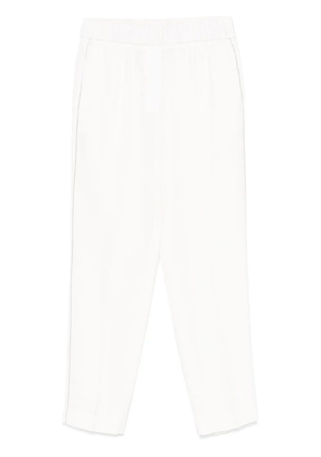 Peserico beaded trim-detail trousers - White