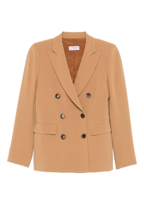 Alberto Biani double-breasted button blazer - Brown