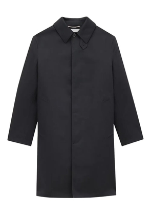 Saint Laurent single-breasted collared coat - Black