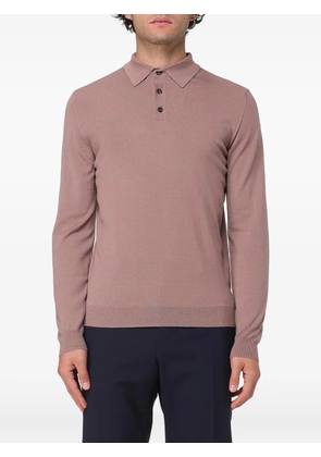 Zanone buttoned polo shirt - Pink