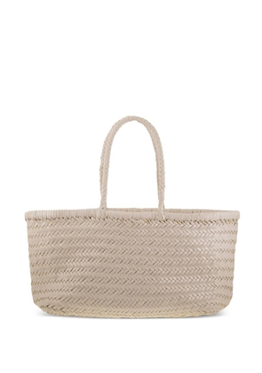 Dragon woven tote bag - Neutrals