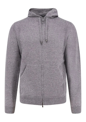 Filippo De Laurentiis zip-fastening hoodie - Grey