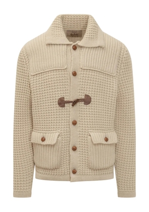 RAKKI waffle-knit toggle jacket - Neutrals