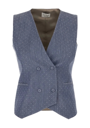 POST SCRIPTUM double-breasted waistcoat - Blue