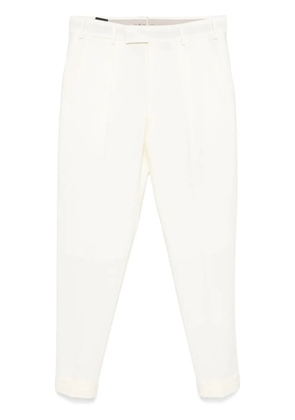 PT Torino textured-finish trousers - White