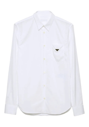 Prada patch-pocket cotton shirt - White