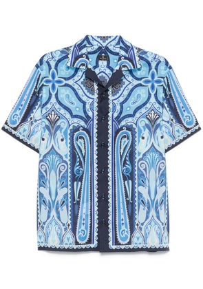 ETRO paisley-print bowling shirt - Blue