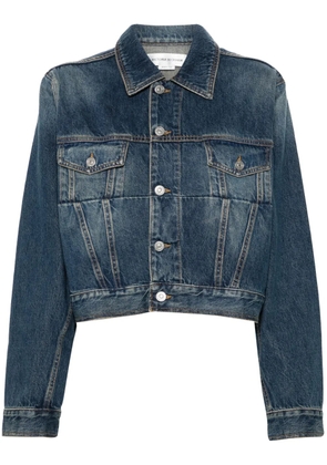 Victoria Beckham cropped denim jacket - Blue