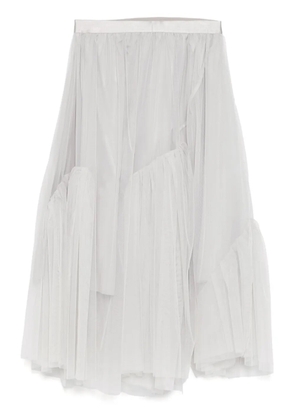 JNBY a-line flounce hem waist skirt - Grey