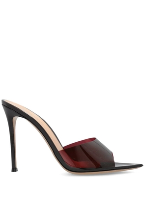 Gianvito Rossi 100mm leather heeled mules - Red