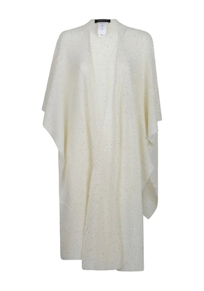 Fabiana Filippi sequin-embellished poncho - Neutrals