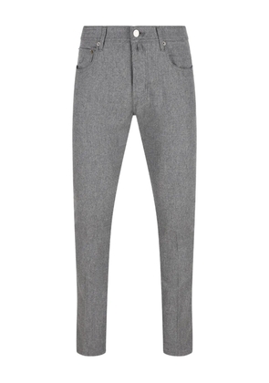 Jacob Cohën five-pocket logo patch trousers - Grey